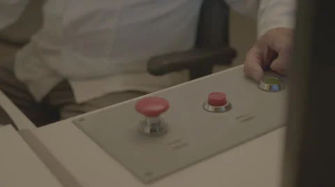 Push the button, green button Stock Footage 50607035