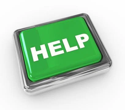 Push button "help" Stock Illustration