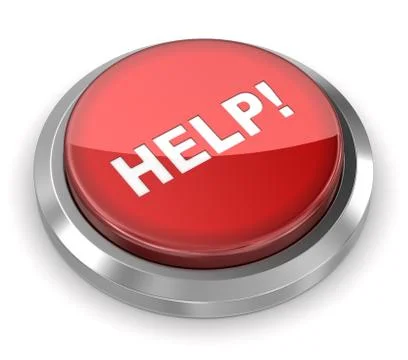 Push Button - Help Stock Illustration