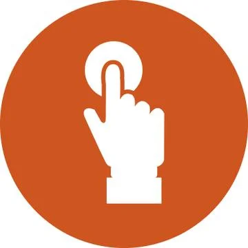 Push button icon Ilustración de archivo