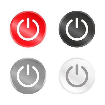 Push button icon Stock Illustration