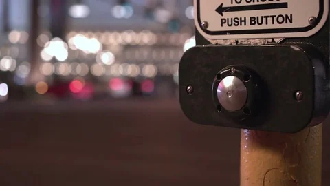 Push button at intersection for pedestri... | Stock Video | Pond5