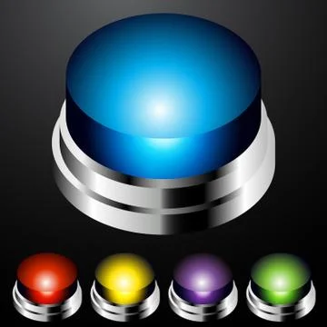 Push button light set Stock Illustration