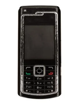 Push-button mobile phone Stock Photos