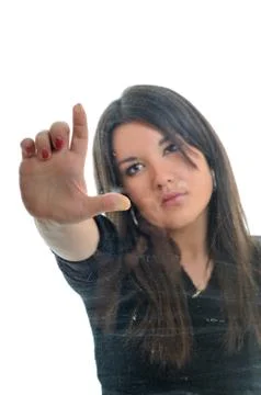 Push the button... Stock Photos