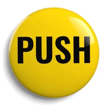 Push Button Round 3D Icon Stock Illustration