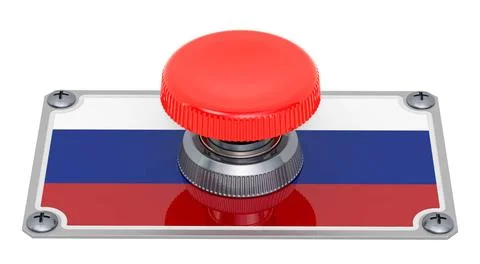 Push button with Russian flag, 3D rendering Push button with Russian flag,... Stock Photos