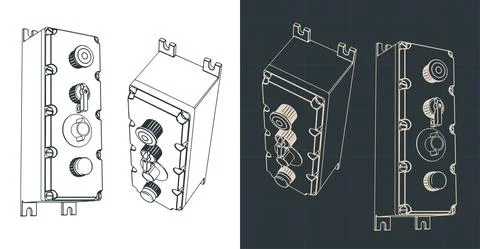 Push Button Switch Control Box イラスト素材