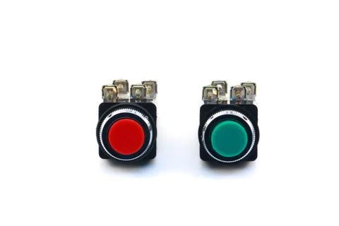 Push button switch Stock Photos