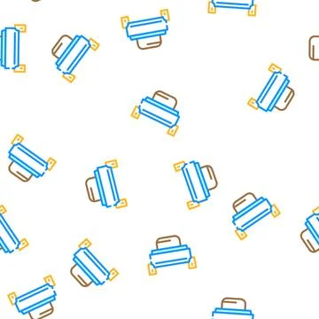 Push button switch vector seamless pattern Stock Illustration