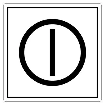 On Off Push-Button Symbol Sign, Vector Illustration, Isolate On White Backgro Stock Illustration