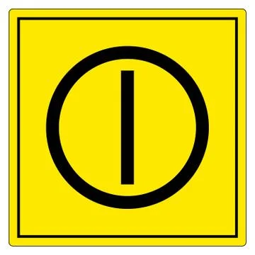 On Off Push-Button Symbol Sign, Vector Illustration, Isolate On White Backgro Stock Illustration