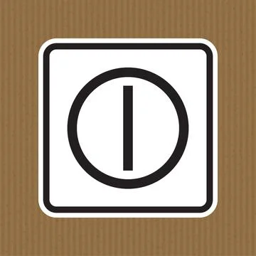 On Off Push-Button Symbol Sign, Vector Illustration, Isolate On White Backgro Stock Illustration