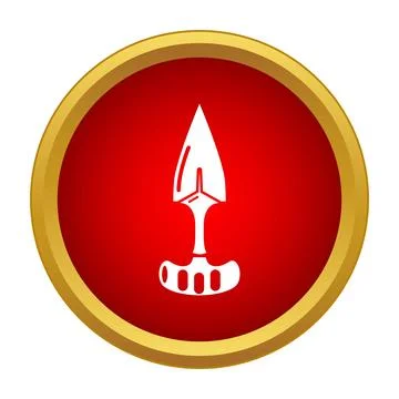 Push dagger icon symbolizing protection and self defense Stock Illustration