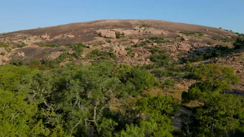 Push In Dolly Drone Shot Of Enchanted Rock, Fredericksburg, TX [4K] Stock-Footage 161487548