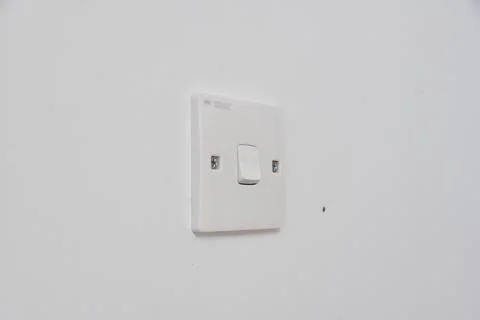 Push down side to switch on and push up side to switch off Stock Photos