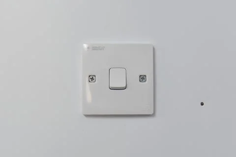 Push down side to switch on and push up side to switch off Stock Photos