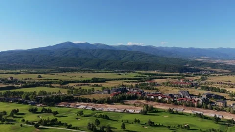 Push In Drone Flight Pirin Mountains Bulgaria Stock Footage 343795370