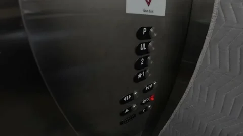 Push elevator button Stock Footage 226698374