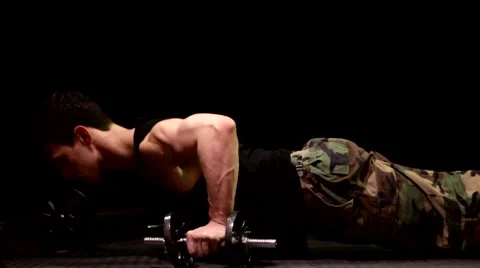 Push Up Exercise Stock Footage 66549925