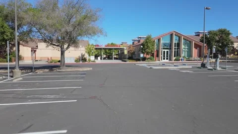 Push-in first person view of Santa Rosa Junior College on the Petaluma Stock Footage 317546215