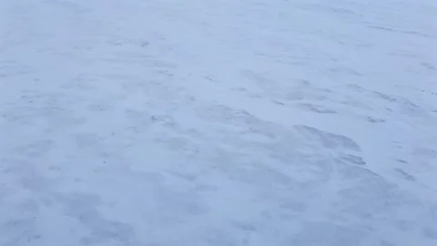 Push Forward Over Icy Surface and Frozen Texture Capturing Cold Weather Stock Footage 345327852