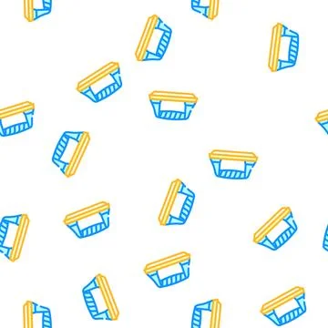 Push up gym tool vector seamless pattern Illustrazione stock