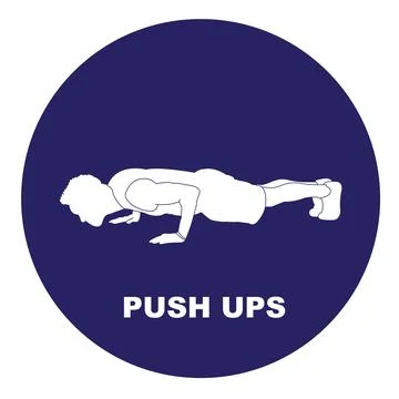 Push up icon Stock Illustration