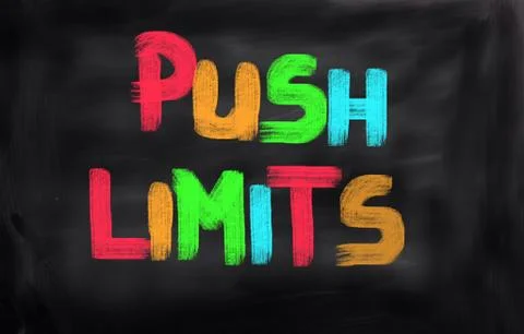 Push limits concept Illustrazione stock