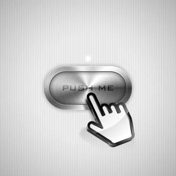 Push me button Stock Illustration
