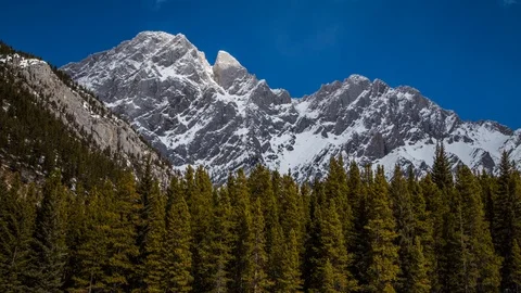 Push in on Mountain Stock Footage 88193972