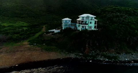 Push out on house Stock Footage 220589012