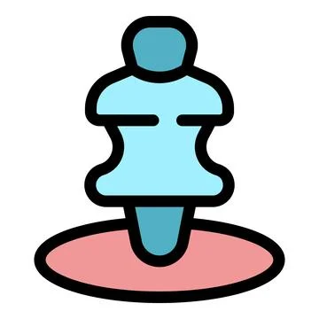 Push pin holding down important documents or paper on board Stock Illustration