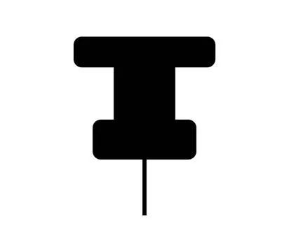 Push pin icon illustrated in vector on white background push pin icon illu... Stock Photos