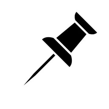 Push pin icon Stock Illustration