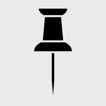 Push pin icon Stock Illustration