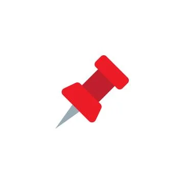 Push pin icon Illustrazione stock