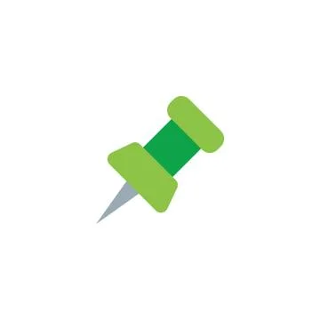 Push pin icon Illustrazione stock