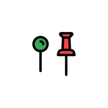 Push Pin icon Stock Illustration