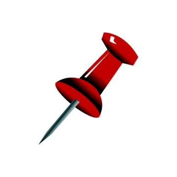 Push pin Stock Illustration