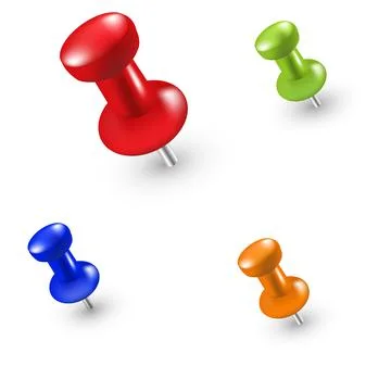 Push Pin Stock Illustration