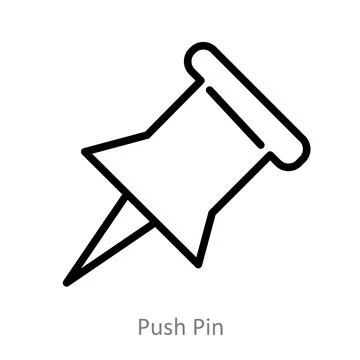 Push Pin Stock Illustration