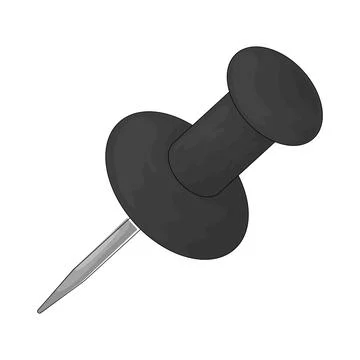 Push Pin illustration Stock Illustration