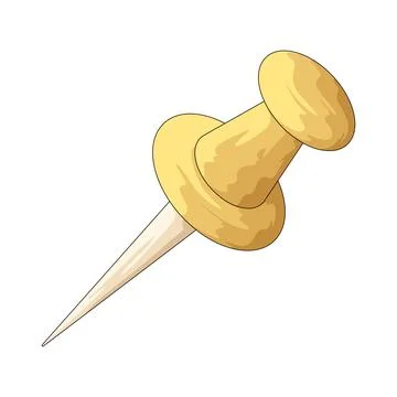Push Pin illustration Stock Illustration