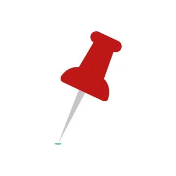 Push pin or thumbtack icon symbol sign Stock-Illustration