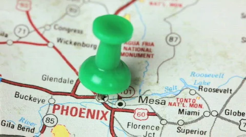 Push pin in Phoenix 스톡 동영상 459621