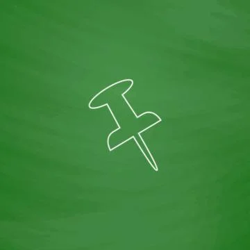 Push pins computer symbol Stock Illustration