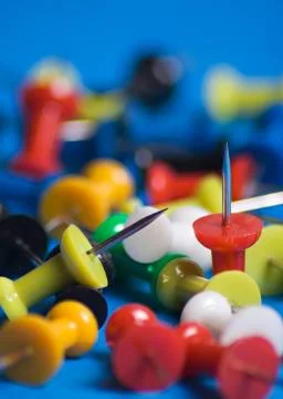 Push pins Stockfoto's