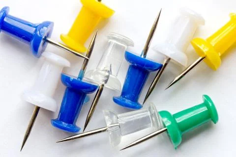 Push pins Stock Photos