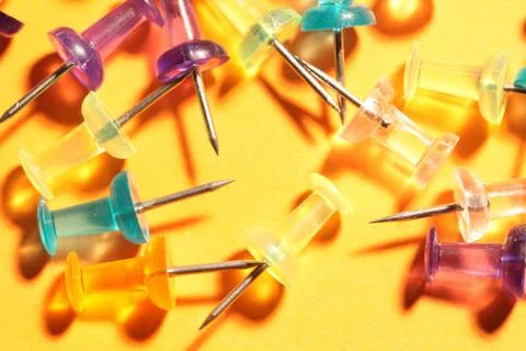 Push pins Stock Photos